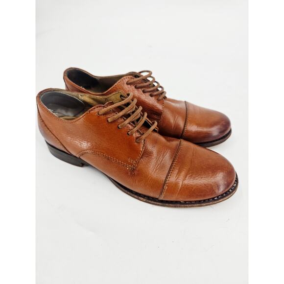 John A. Frye Cognac James Oxford Shoe Tan Brown Leather Lace Up Men\'s Size 6.5 main image 12